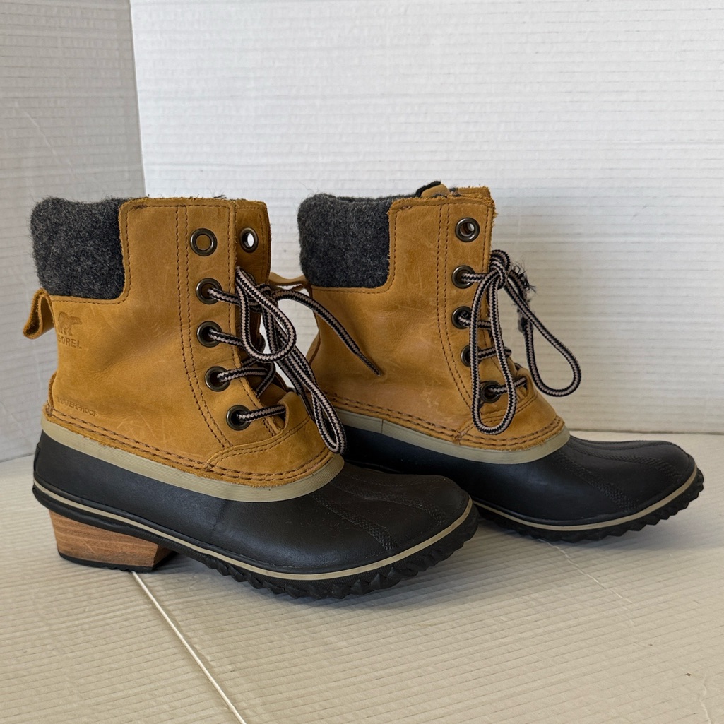 Sorel Slimpack Ii Lace Winter Duck Boots Women Size 6.5 Ankle Waterproof Outdoor